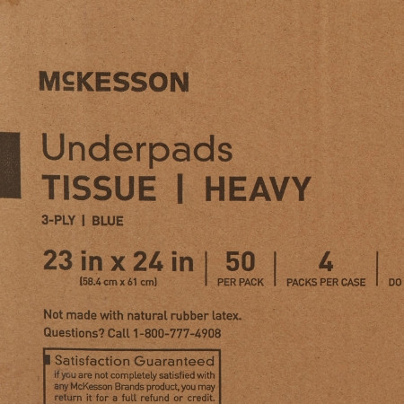 Mckesson Underpad, Heavy 23 X 24 - case close-up