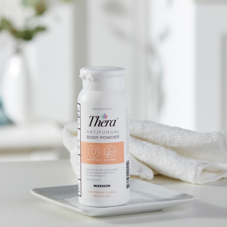 Thera Antifungal Body Powder, 3 oz. in home setting