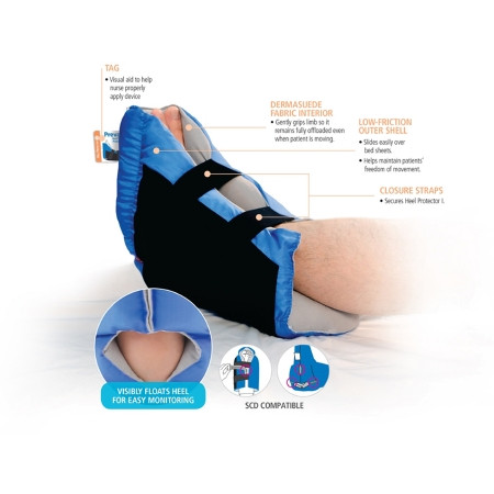 Prevalon Heel Protection Boot, One Size Fits Most, Black / Blue information