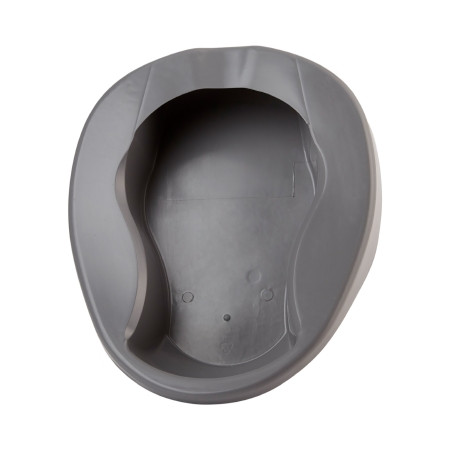 Pontoon Bedpan McKesson Graphite 2 Quart top view