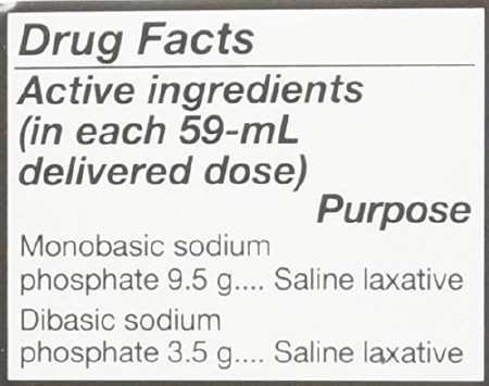 Pedia-Lax Enema, 2.25 oz. drug facts