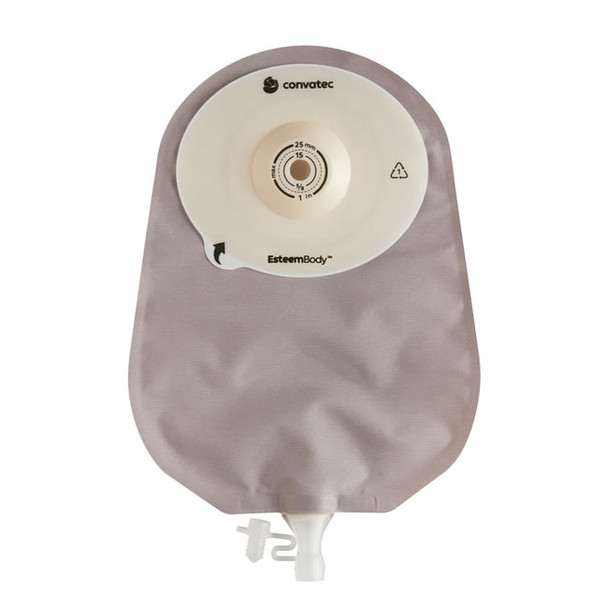 Convatec EsteemBody Deep Convex 1-Piece Urostomy Pouch, Cut-to-Fit - front view