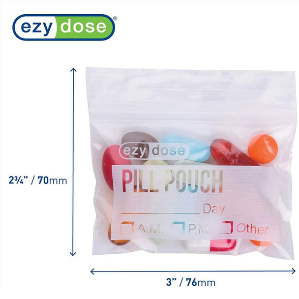 Ezy Dose Pill Pouch, 1 Day 2 Dose specs