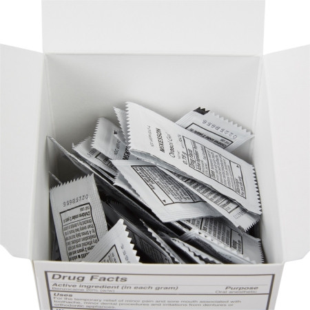 McKesson Orasol Gel - Oral Pain Relief - packets