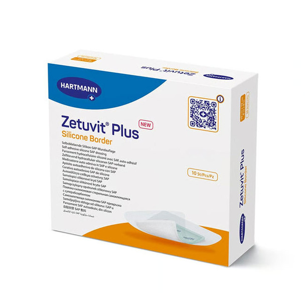 Zetuvit Plus Silicone Border Dressing Box
