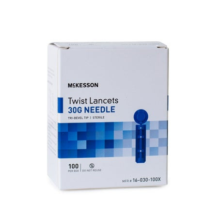 McKesson Twist Lancets, 30 Gauge - box