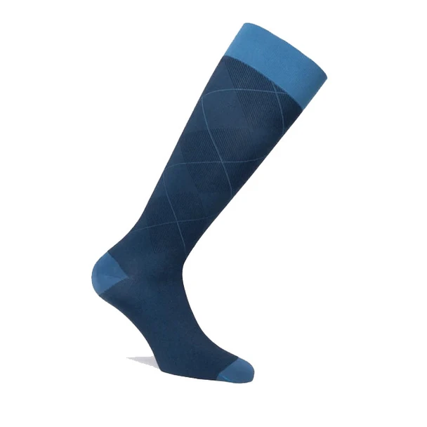 Jobst Style | 15-20 mmHg | Knee High | Closed Toe Compression Sock - Blue