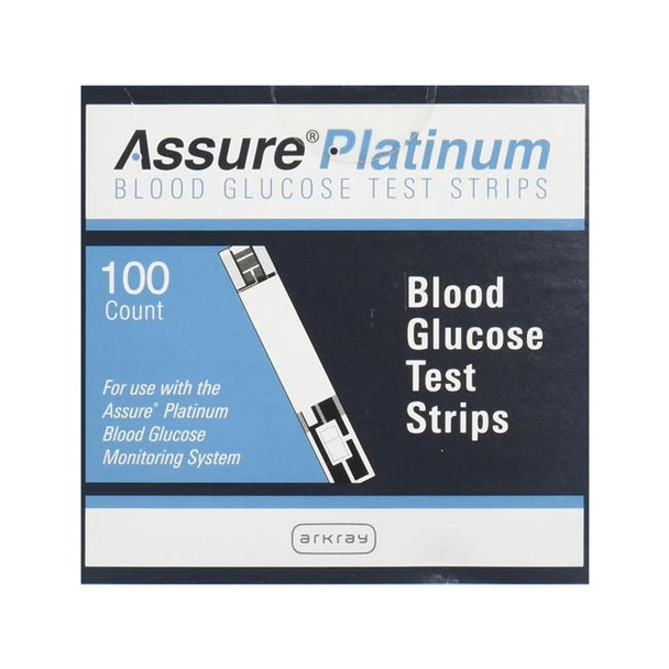 Assure Platinum Blood Glucose Test Strips - Box of 100