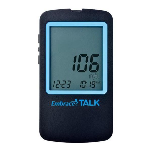 Embrace Talk Blood Glucose Monitor - monitor view