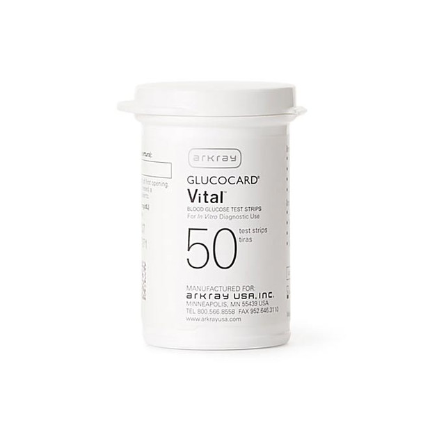 Glucocard Vital Blood Glucose Test Strips - 50 Strips