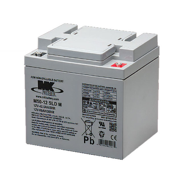 MK Battery M50-12 SLD M 12V 50Ah AGM Battery | F8 Terminal