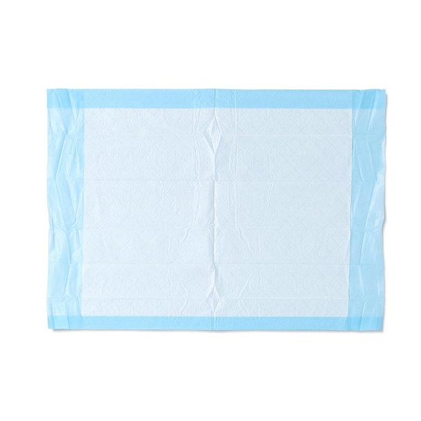 Medline Protection Plus Disposable Chair Pad, Moderate Absorbency, 17” x 24”, Bulk Packaged - absorbent side view