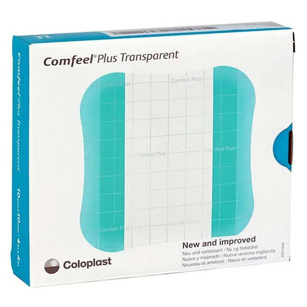 Comfeel Plus - Clear Hydrocolloid Wound Dressing Box Front View