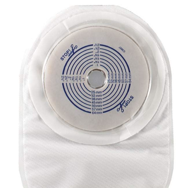 ConvaTec ActiveLife - Drainable 1-Piece Ostomy Bag with Stomahesive Skin Barrier (Cut to Fit) Top View
