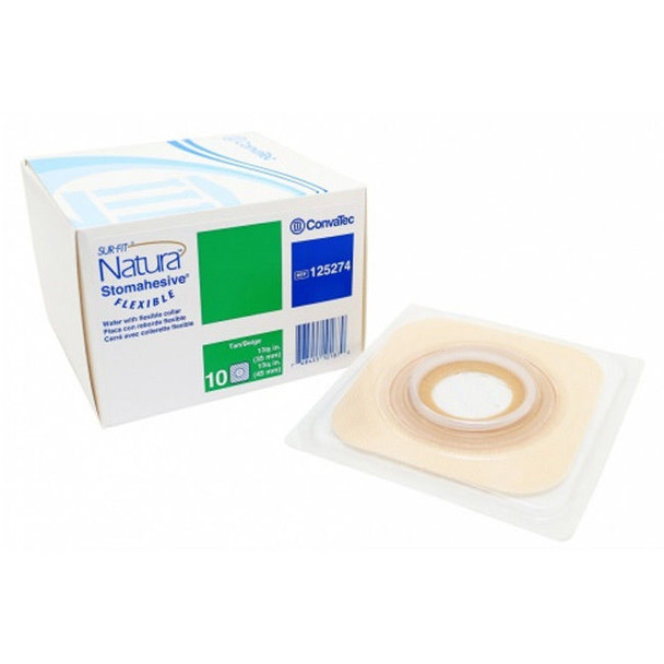 ConvaTec SUR-FIT Natura - Stomahesive Flexible Skin Barrier w/Flange (Pre-cut) Box View