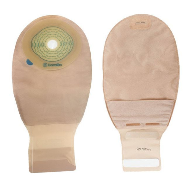 ConvaTec Esteem Plus - 1-Piece Drainable Ostomy Bag with Filter (InvisiClose Tail - Cut to Fit)