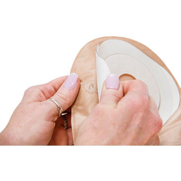 ConvaTec Esteem Plus - 1-Piece Drainable Ostomy Bag with Filter (InvisiClose Tail - Cut to Fit) Bag Top View