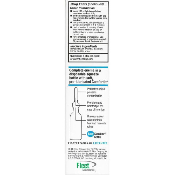 Fleet - Easy Squeeze Saline Enema box view