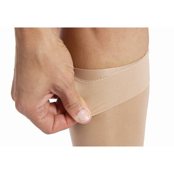 Jobst UltraSheer - Women's Knee High 15-20mmHg Compression Support Stockings top band view Jobst UltraSheer - Women's Knee High 15-20mmHg Compression Support Stockings top band view