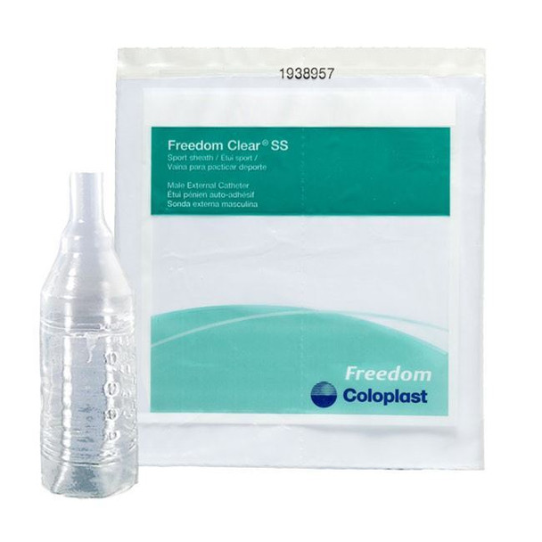 Coloplast Freedom Clear - Sport Sheath Condom Catheter Package Front View
