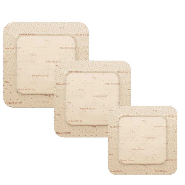 Mepilex Border Flex - Self-Adherent Soft Silicone Foam Dressing Various Size View