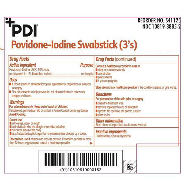 PDI - Povidone-Iodine Swabsticks