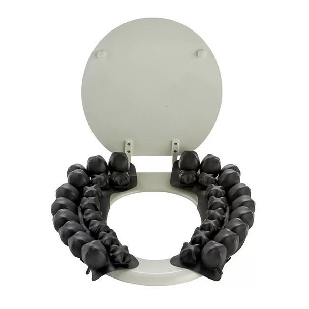 ROHO Toilet Seat Cushion - Air Cushion for Toilet/Commode Seat In Use View