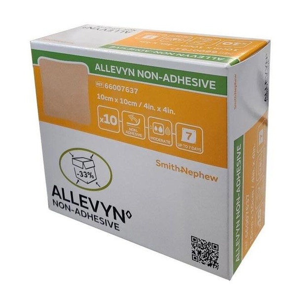 Allevyn Non-Adhesive Foam Wound Dressing Box View Allevyn Non-Adhesive Foam Wound Dressing Box View