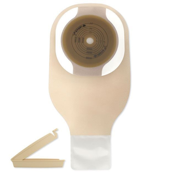 Hollister Premier - 12" 1-Piece Drainable Ostomy Bag with Clamp Closure (Flextend - Cut to Fit) Full Length View