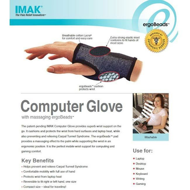 IMAK - Computer Glove Product Information View IMAK - Computer Glove Product Information View