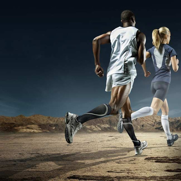 Sigvaris High Tech - Calf 20-30mmHg True Graduated Sport Compression Support Socks In Use View