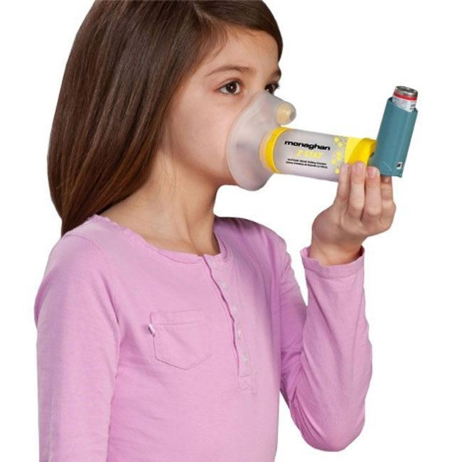 Aerochamber Monaghan Z Stat - Inhaler Spacer with Mask