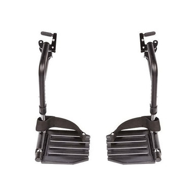 Invacare Hemi Footrests - Composite Foot Plates with Heel Loops