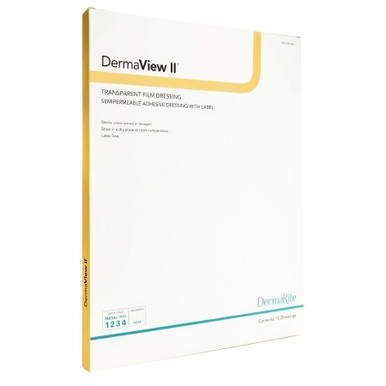 DermaView II™ Transparent Film Dressing 6-1/2 X 8-3/8 Inch Frame Style ...