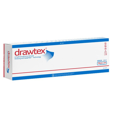 drawtex dressing Non-Adherent 4 X 39 Inch, 00306 action structures creates the ability to draw exudate away from the wound surface while removing toxic components Drawtex Hydroconductive Wound Dressing