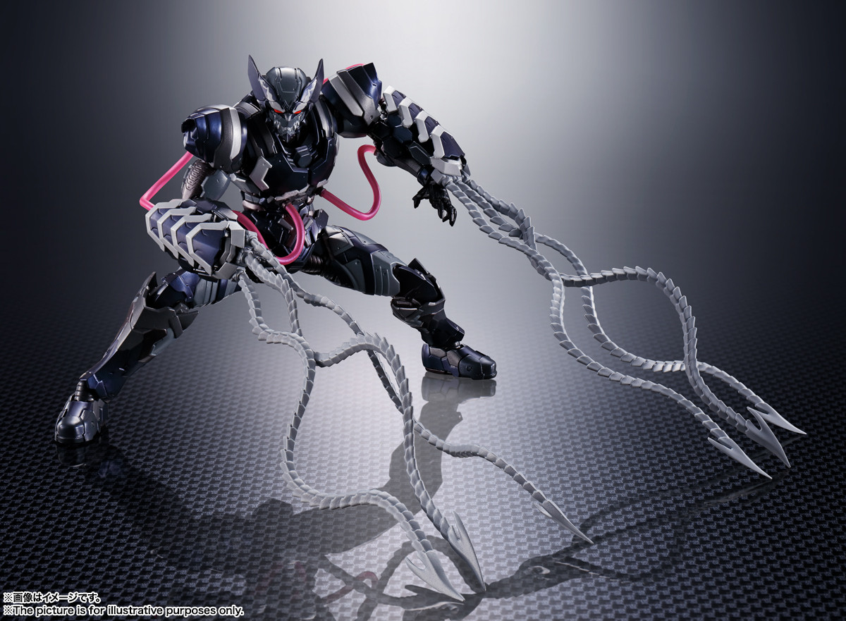Bandai Tamashii Nations - S.H.Figuarts Wolverine Con Simbionte Venom (Tech-On Avengers) - Figura In PVC Con Die-Cast