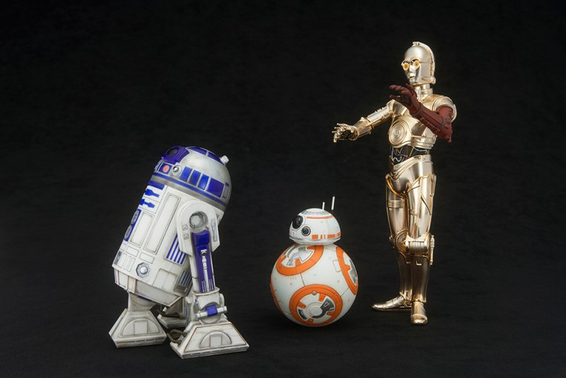 KOTOBUKIYA ARTFX+ R2-D2 & C-3PO with BB-8 1/10 PVC Figure Statue