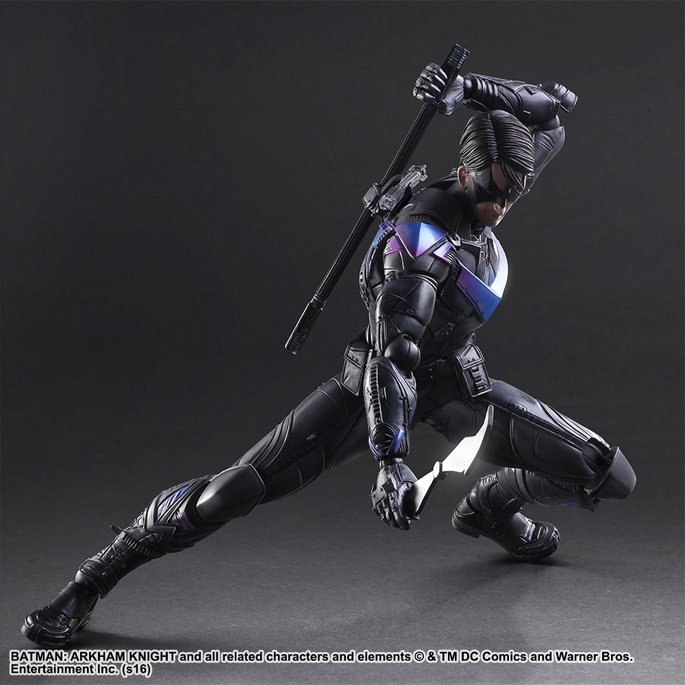 NIGHTWING Black & White フィギュア バットマン SQUARE ENIX VARIANT Play Arts Kai Nightwing Action Figure
