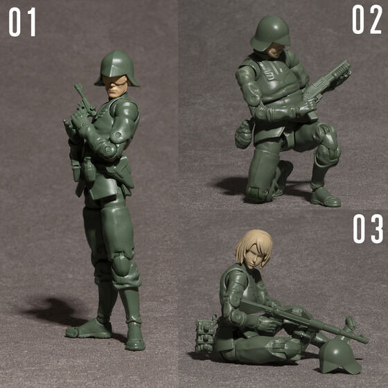 G.M.G. PROFESSIONAL Mobile Suit Gundam ZEON Soldier 01~03 Set Box