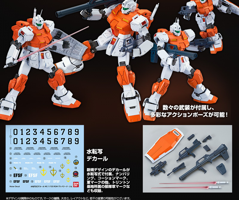 BANDAI Premium MG 1/100 Powered GM Plastic Model Kit Master Grade