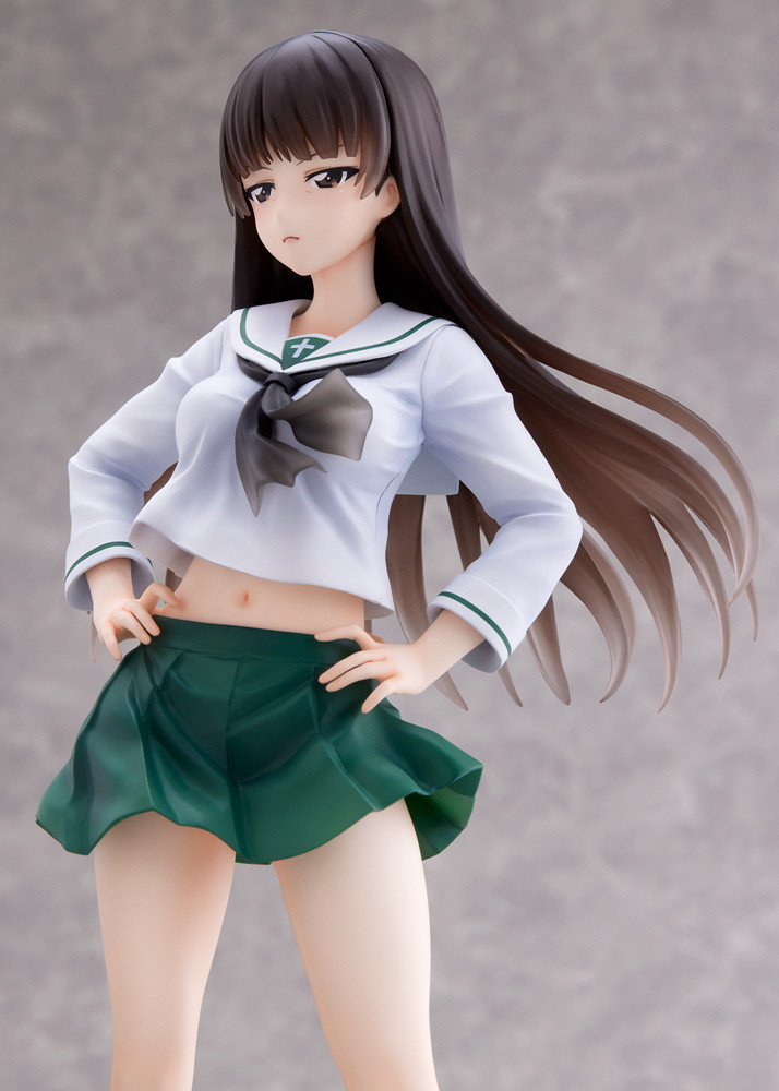 Wave Dream Tech Girls Und Panzer Shiho Nishizumi 1/7 Scale Figure - Oarai Girls Uniform, Painted PVC
