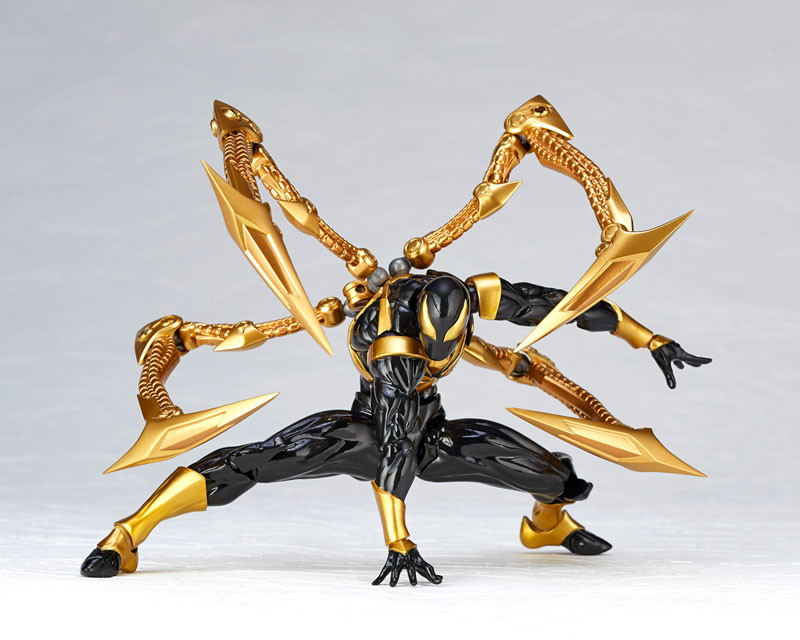 Revoltech Amazing Yamaguchi Iron Spider Black ver. Action Figure