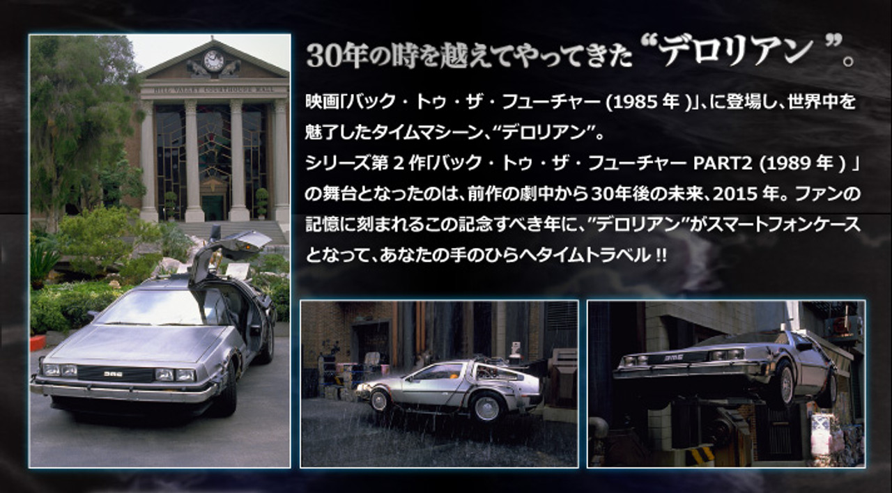 BANDAI CRAZY CASE BACK TO THE FUTURE II DELOREAN TIME