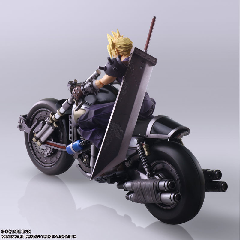 Final Fantasy VII BRING ARTS Cloud Strife & Hardy-Daytona Action