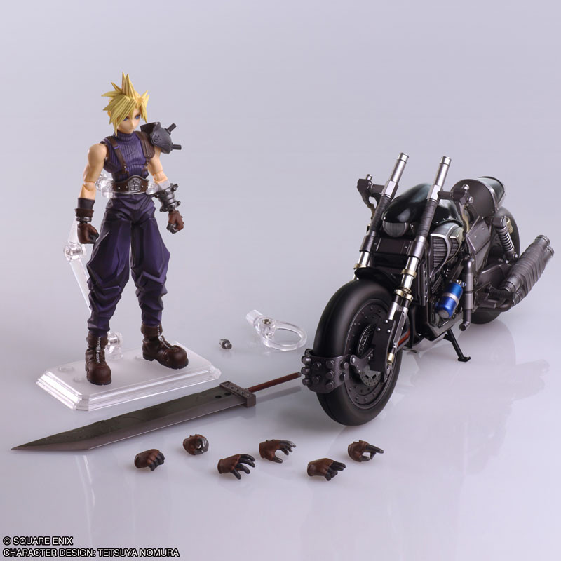Final Fantasy VII BRING ARTS Cloud Strife & Hardy-Daytona Action