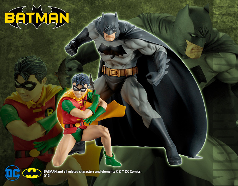 KOTOBUKIYA ARTFX+ Batman & Robin (Set of 2) 1/10 PVC Figure DC Comics