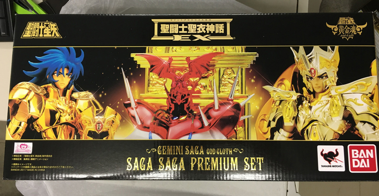 Saint Seiya Soul of Gold Myth Cloth EX - Gemini Saga (Premium Set Saga  Saga)