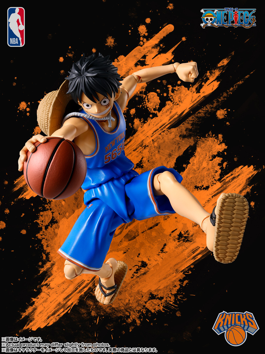 S.H.Figuarts ONE PIECE x NBA Monkey D. Luffy -NEW YORK KNICKS ver