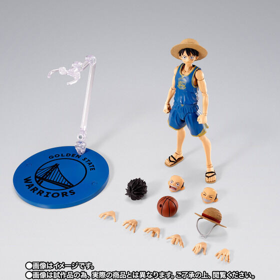 ワンピース ルフィ ウォーリアーズ S.H.Figuarts ONE PIECE x NBA Monkey D. Luffy -GOLDEN STATE