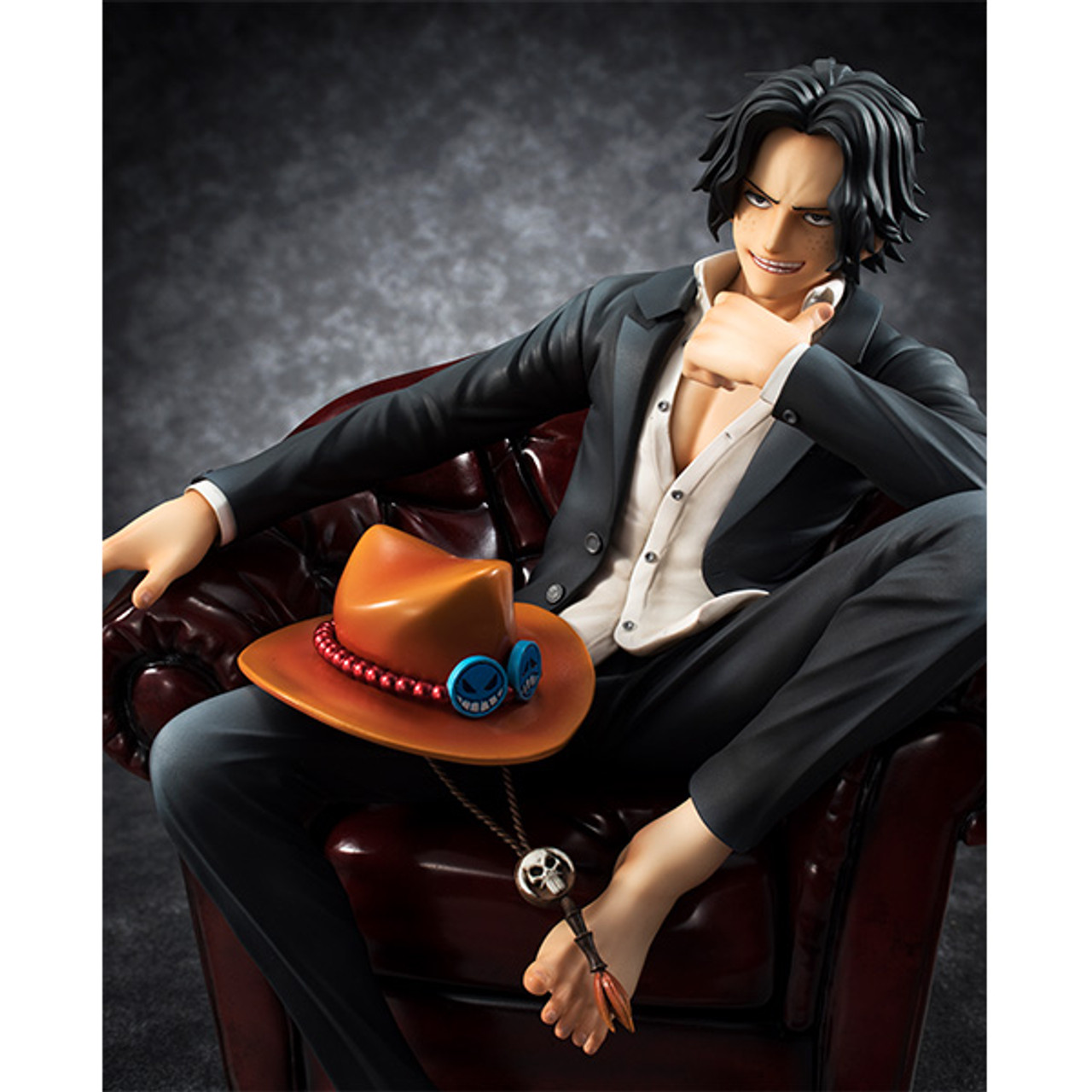 P.O.P SOC.PORTGAS D. ACE フィギュア Portrait.Of.Pirates One Piece S.O.C Portgas D Ace 1/8 PVC